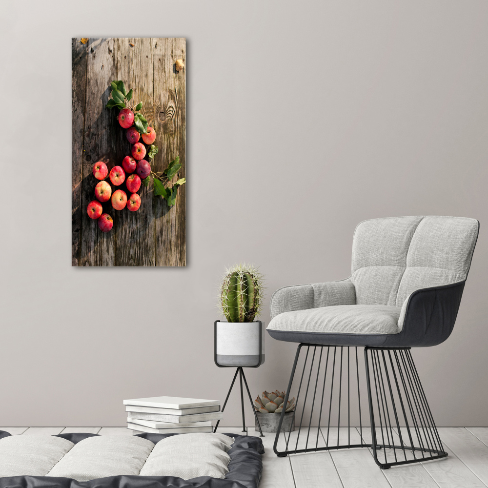 Tableau sur toile Pommes sur la table