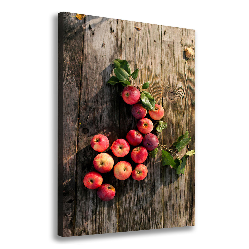 Tableau sur toile Pommes sur la table