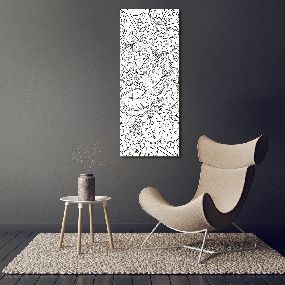 Tableau imprimé sur toile Fond Zentangle