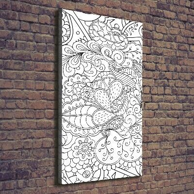 Tableau imprimé sur toile Fond Zentangle