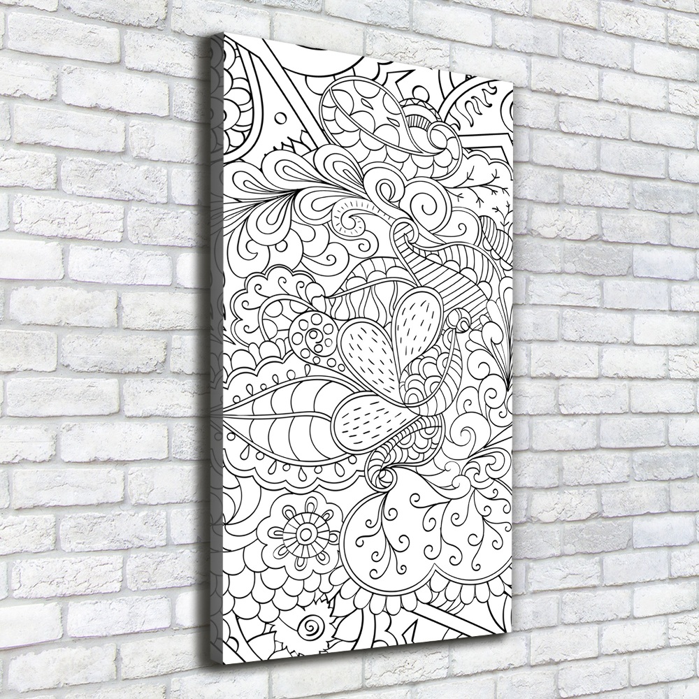 Tableau imprimé sur toile Fond Zentangle