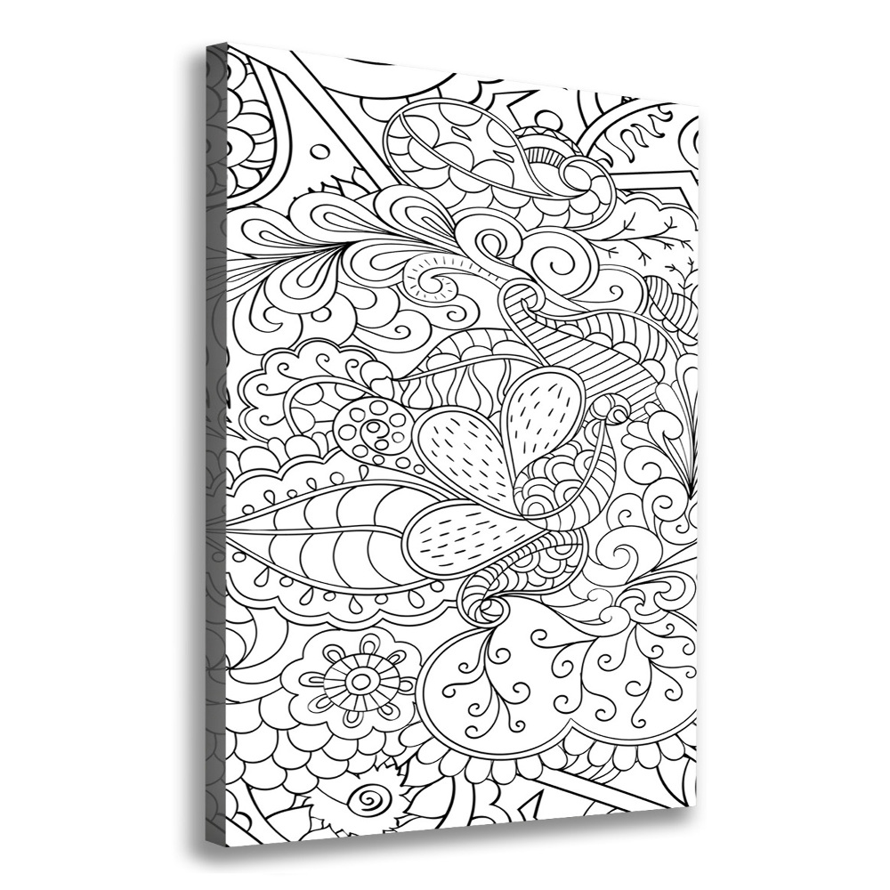 Tableau imprimé sur toile Fond Zentangle