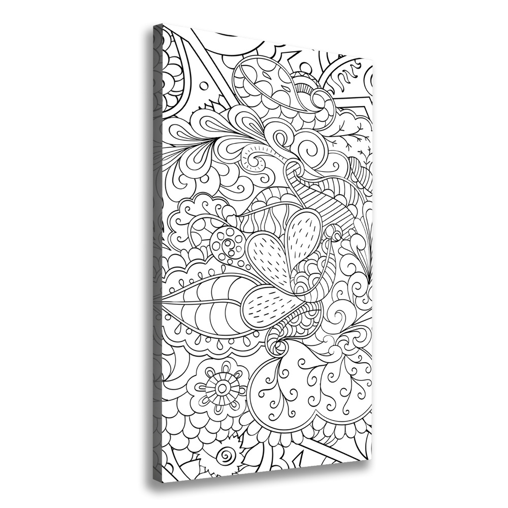 Tableau imprimé sur toile Fond Zentangle