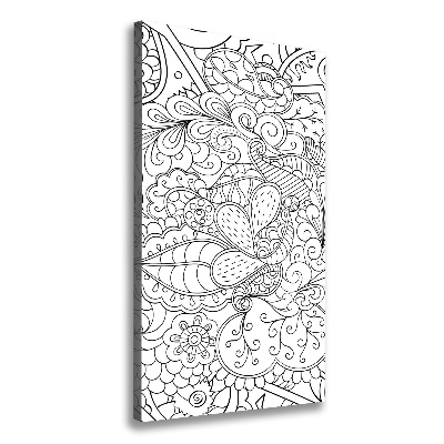 Tableau imprimé sur toile Fond Zentangle