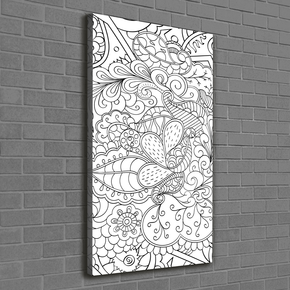 Tableau imprimé sur toile Fond Zentangle