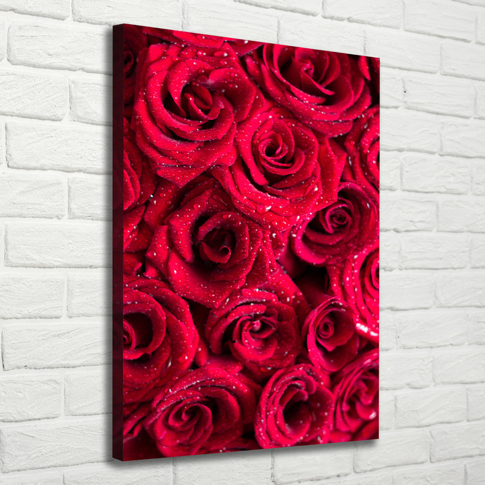 Tableau sur toile Roses rouges