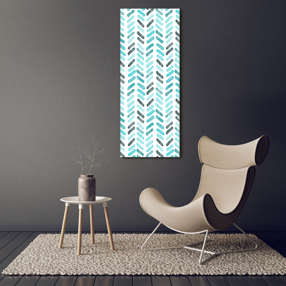 Tableau photo sur toile Chevrons bleus