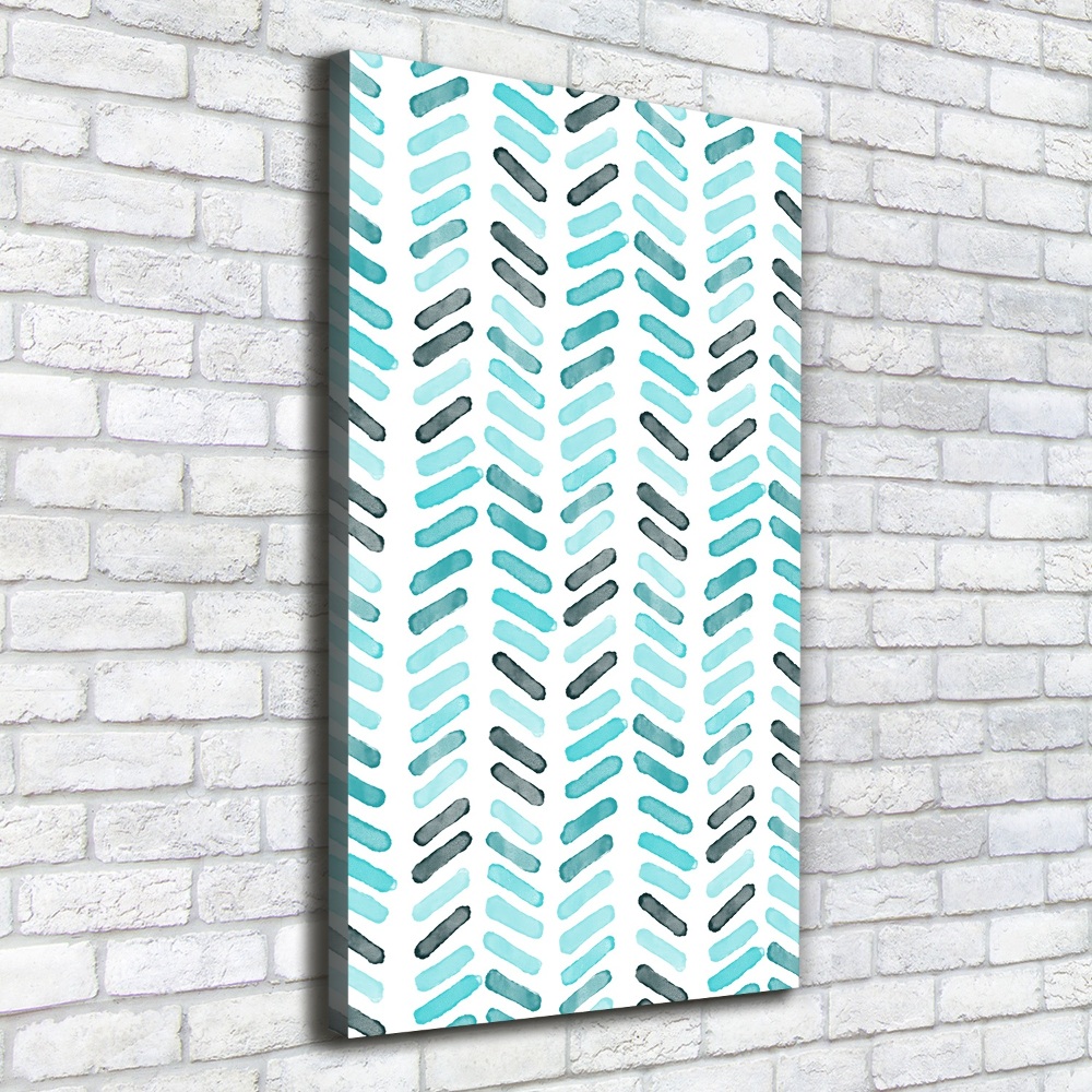 Tableau photo sur toile Chevrons bleus