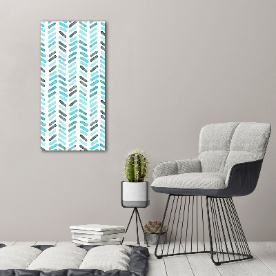 Tableau photo sur toile Chevrons bleus