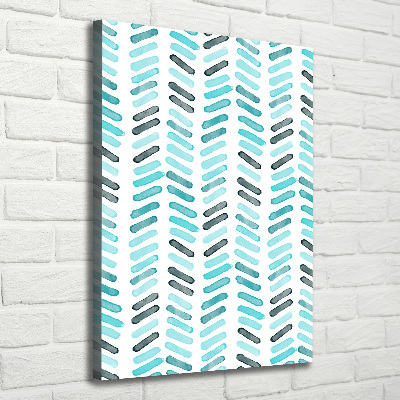 Tableau photo sur toile Chevrons bleus