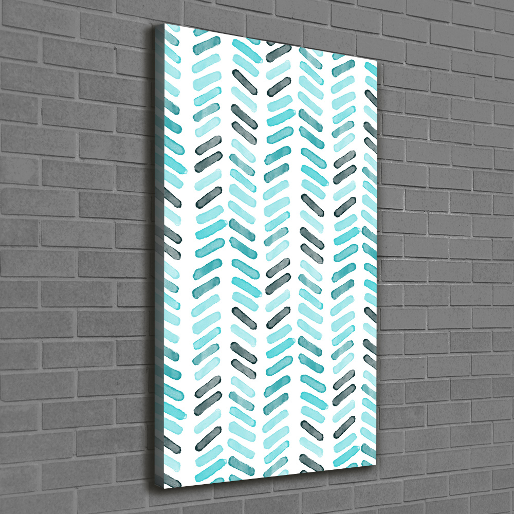 Tableau photo sur toile Chevrons bleus