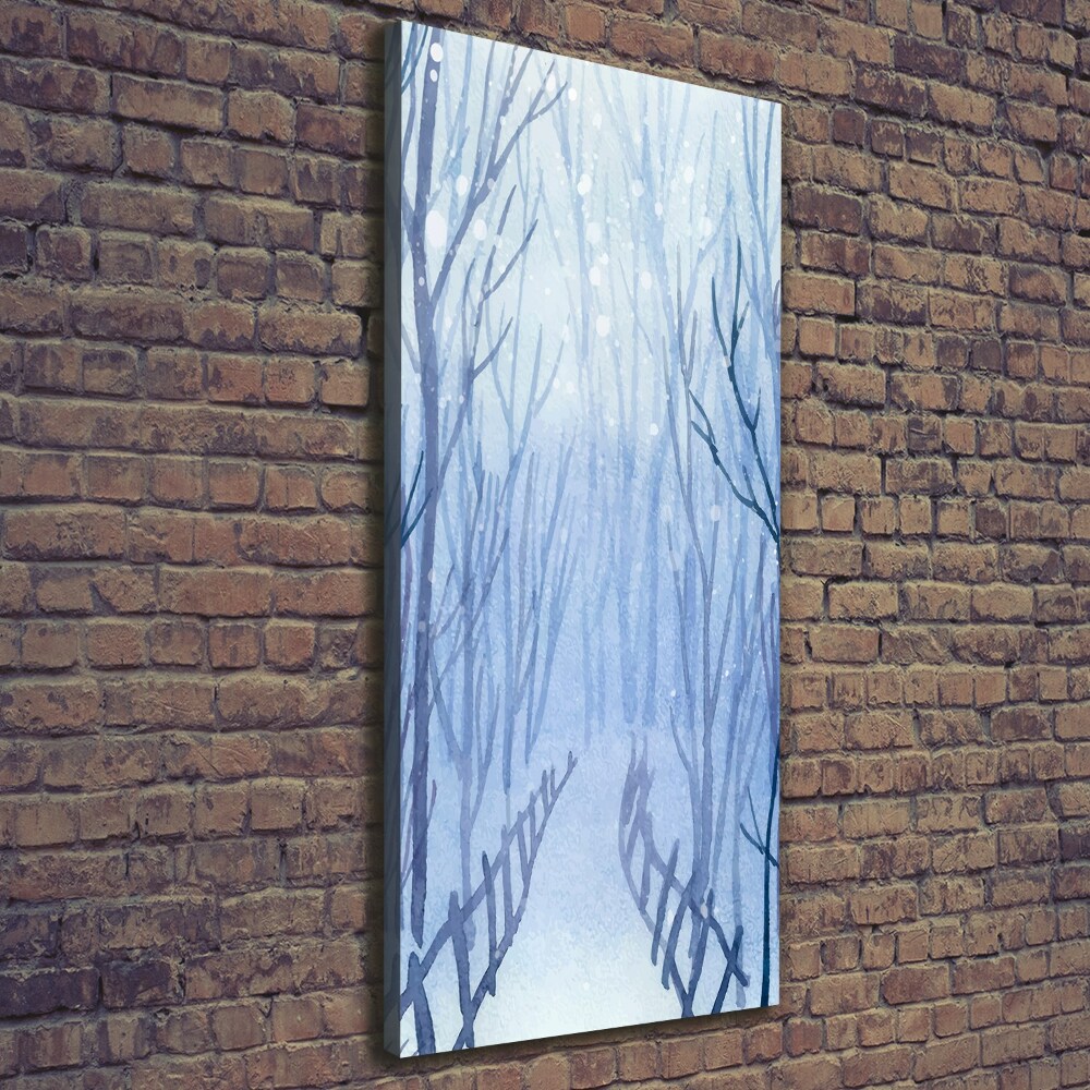 Tableau mural sur toile Forêt en hiver