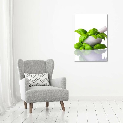 Tableau photo sur toile Mortiers et herbes