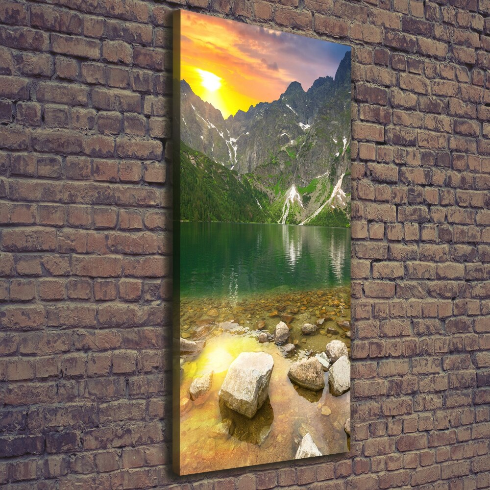 Tableau sur toile Morskie oko Tatry