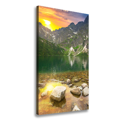 Tableau sur toile Morskie oko Tatry