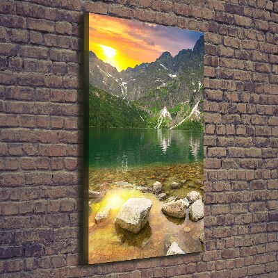 Tableau sur toile Morskie oko Tatry