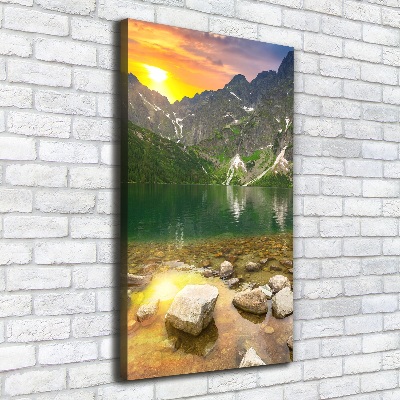 Tableau sur toile Morskie oko Tatry