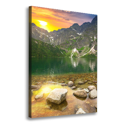 Tableau sur toile Morskie oko Tatry