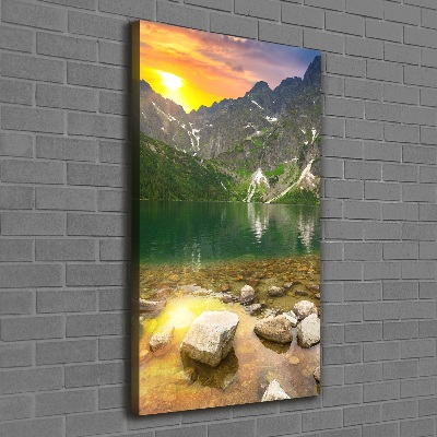 Tableau sur toile Morskie oko Tatry