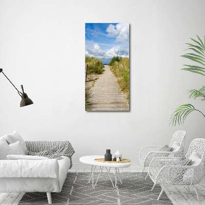 Tableau mural sur toile Sentier vers les plages