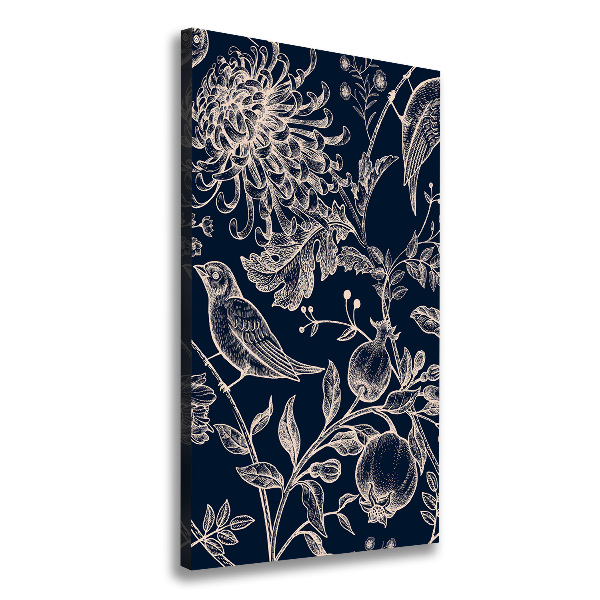 Fleurs et oiseaux