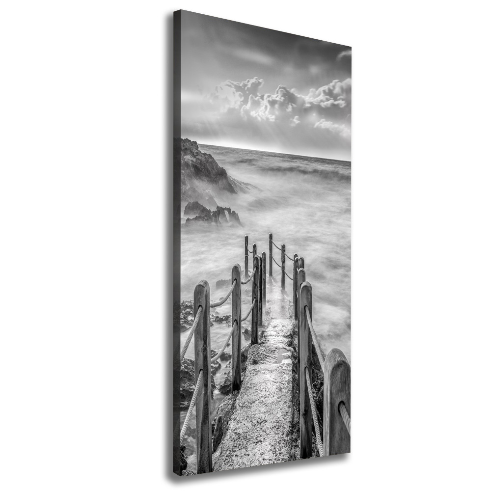 Tableau photo sur toile Chemin au bord de la mer