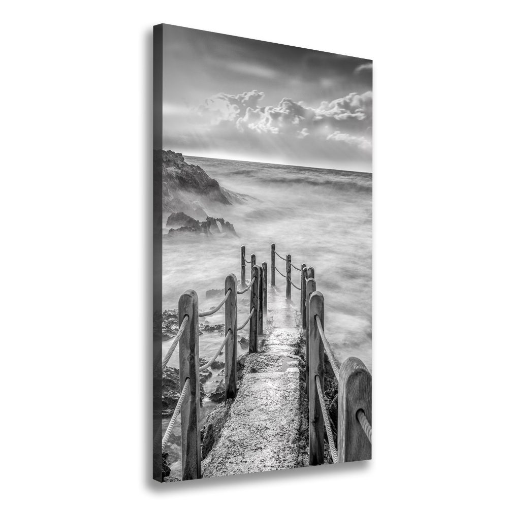 Tableau photo sur toile Chemin au bord de la mer