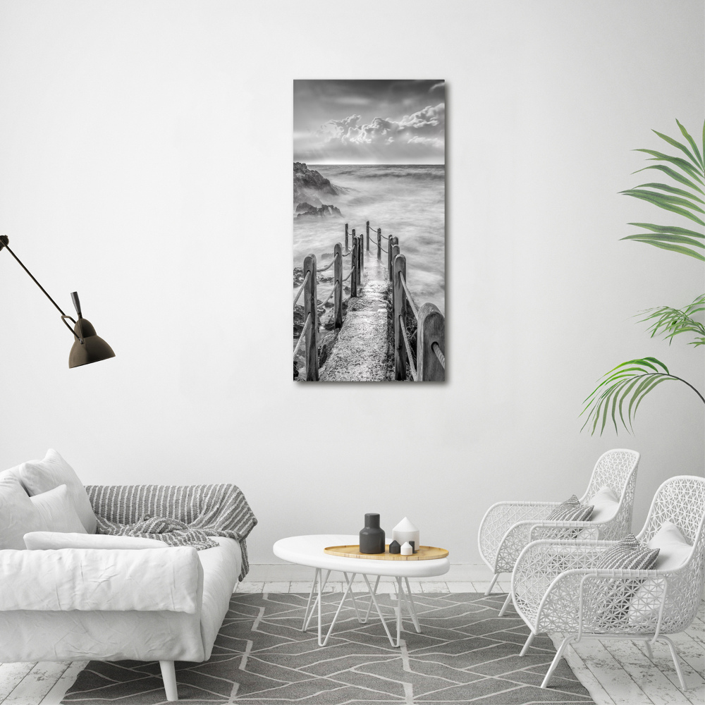 Tableau photo sur toile Chemin au bord de la mer