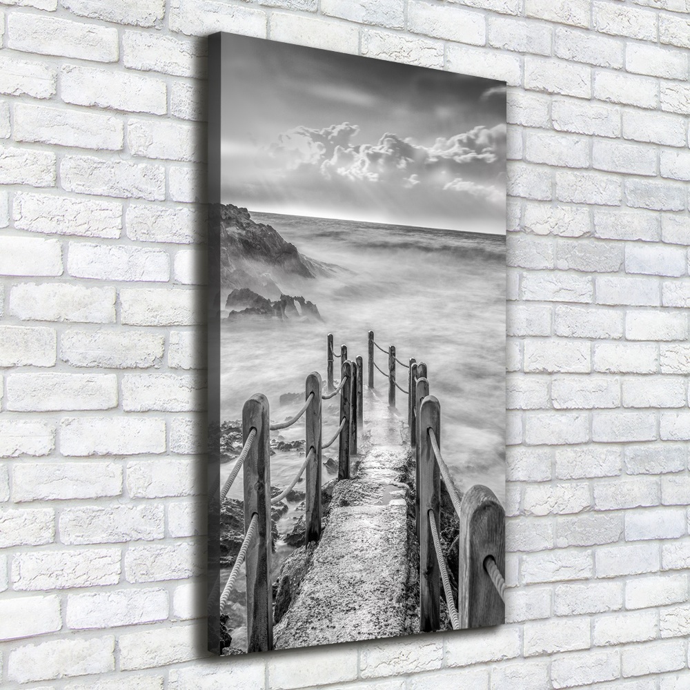 Tableau photo sur toile Chemin au bord de la mer