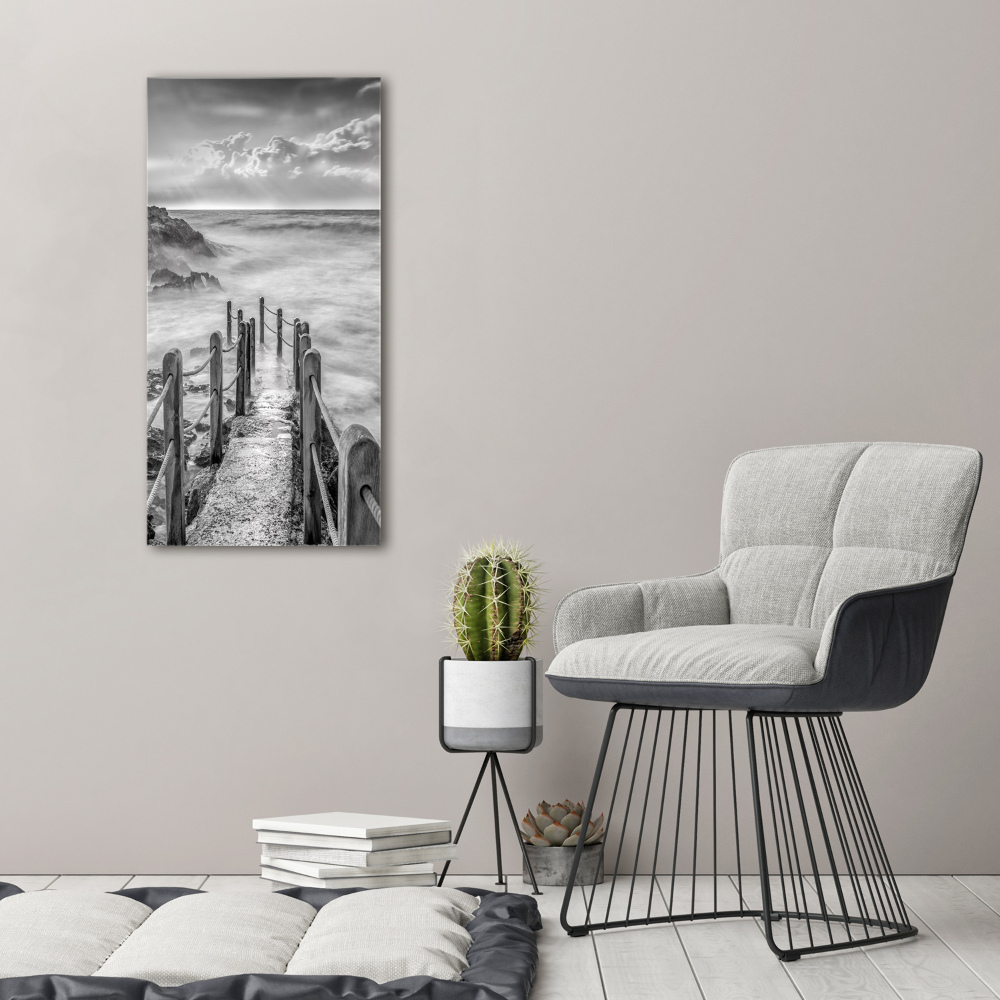 Tableau photo sur toile Chemin au bord de la mer