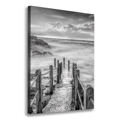 Tableau photo sur toile Chemin au bord de la mer