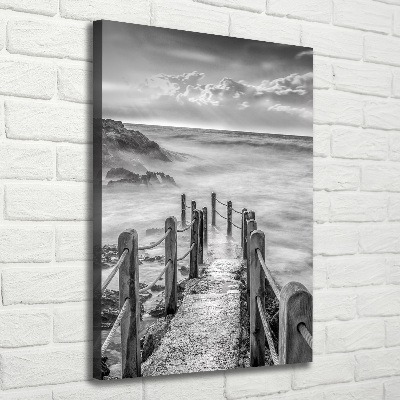 Tableau photo sur toile Chemin au bord de la mer