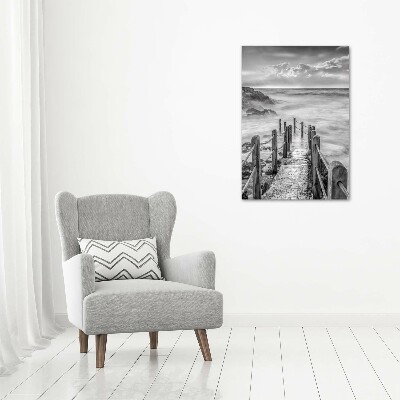 Tableau photo sur toile Chemin au bord de la mer