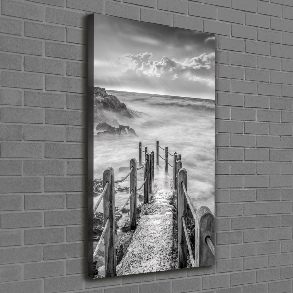 Tableau photo sur toile Chemin au bord de la mer