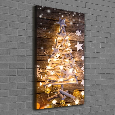 Tableau toile imprimée Arbre de Noël lumineux