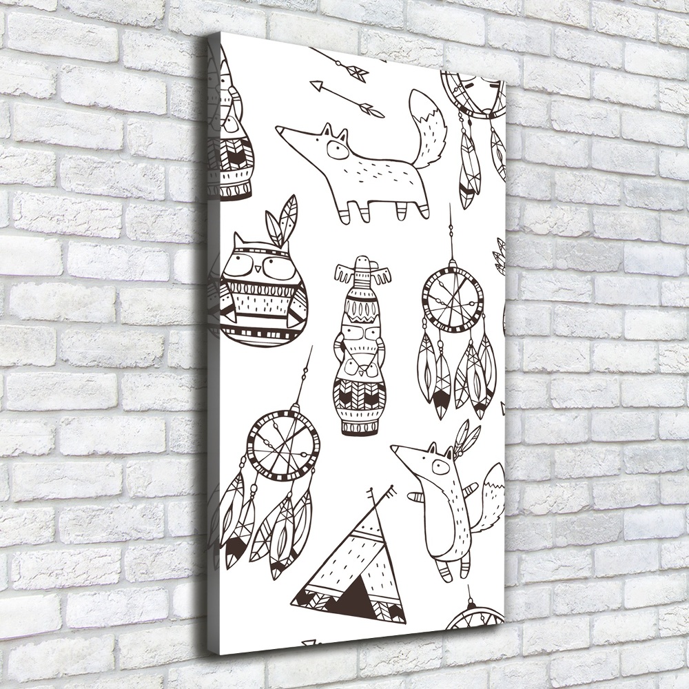 Tableau mural sur toile Fond indien