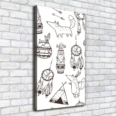 Tableau mural sur toile Fond indien