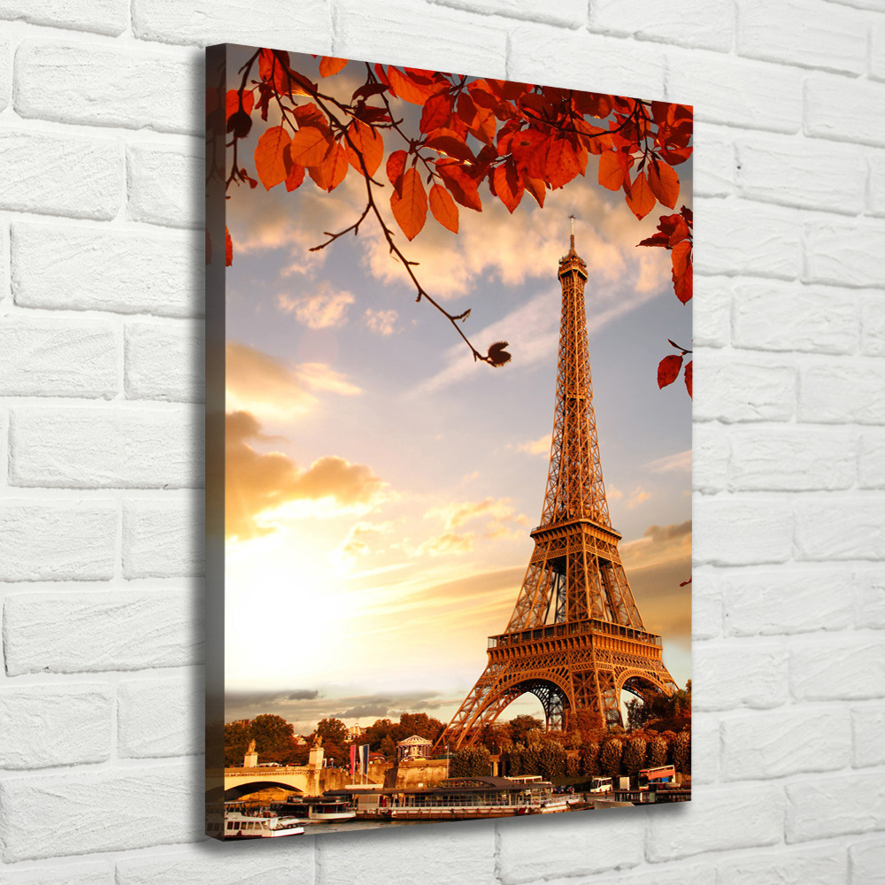 Tableau mural sur toile Tour Eiffel symbole de la France