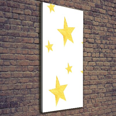 Tableau imprimé sur toile Étoiles jaunes