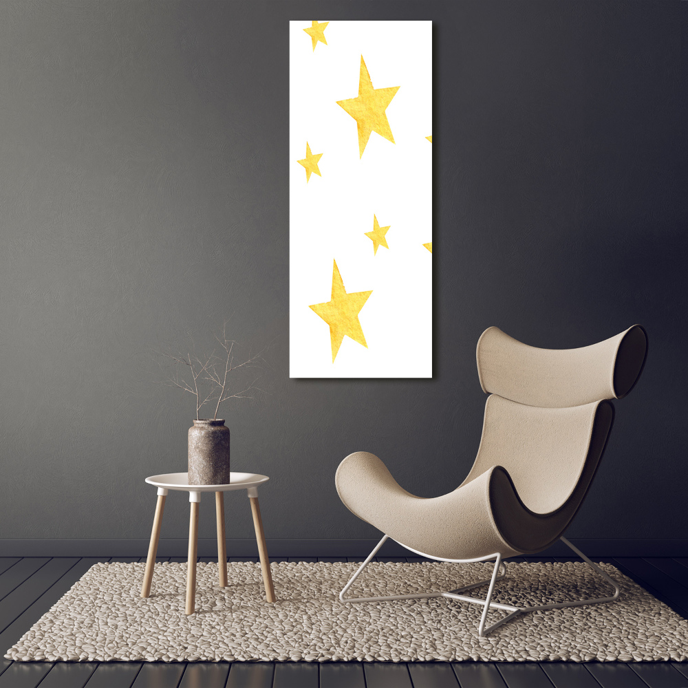 Tableau imprimé sur toile Étoiles jaunes