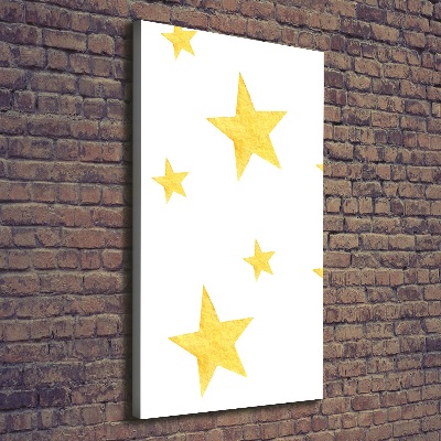 Tableau imprimé sur toile Étoiles jaunes