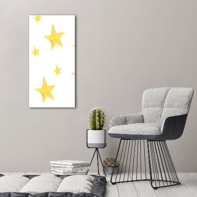 Tableau imprimé sur toile Étoiles jaunes