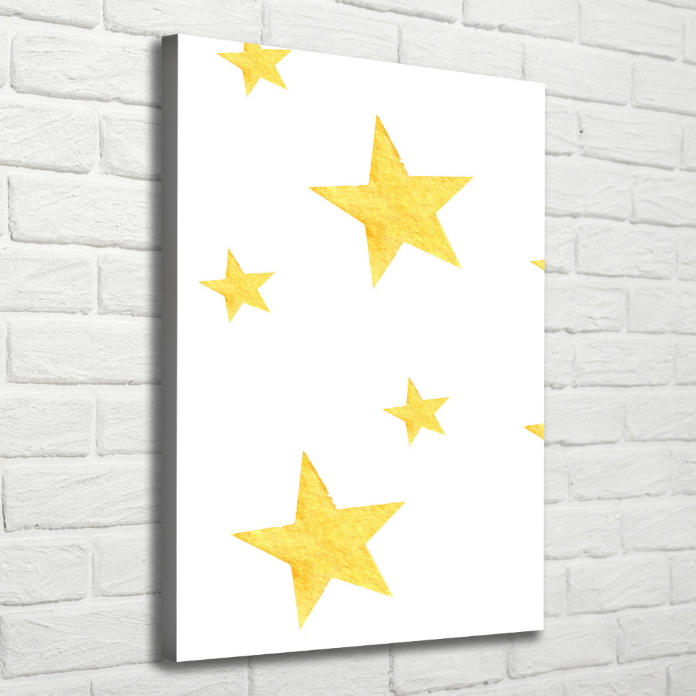 Tableau imprimé sur toile Étoiles jaunes