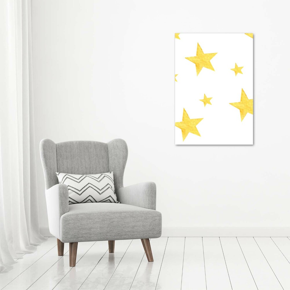 Tableau imprimé sur toile Étoiles jaunes