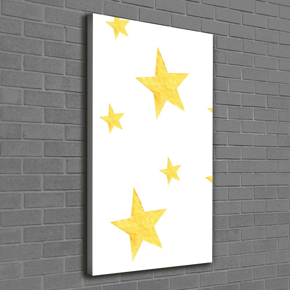 Tableau imprimé sur toile Étoiles jaunes