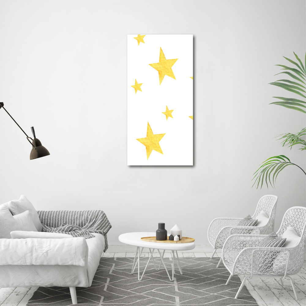 Tableau imprimé sur toile Étoiles jaunes