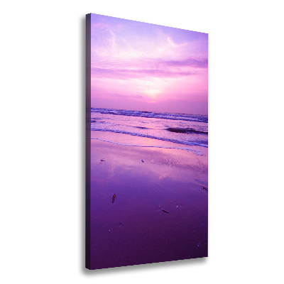 Tableau photo sur toile Coucher de soleil sur la mer