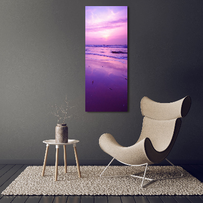 Tableau photo sur toile Coucher de soleil sur la mer