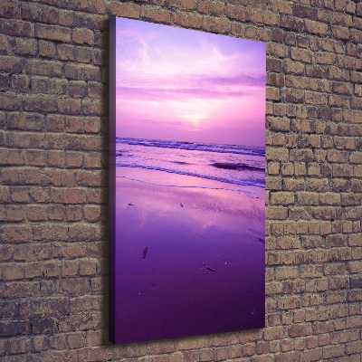 Tableau photo sur toile Coucher de soleil sur la mer