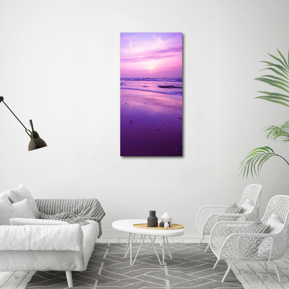 Tableau photo sur toile Coucher de soleil sur la mer